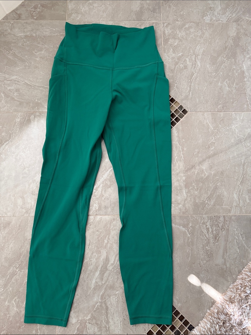 lululemon teal high-waist leggings